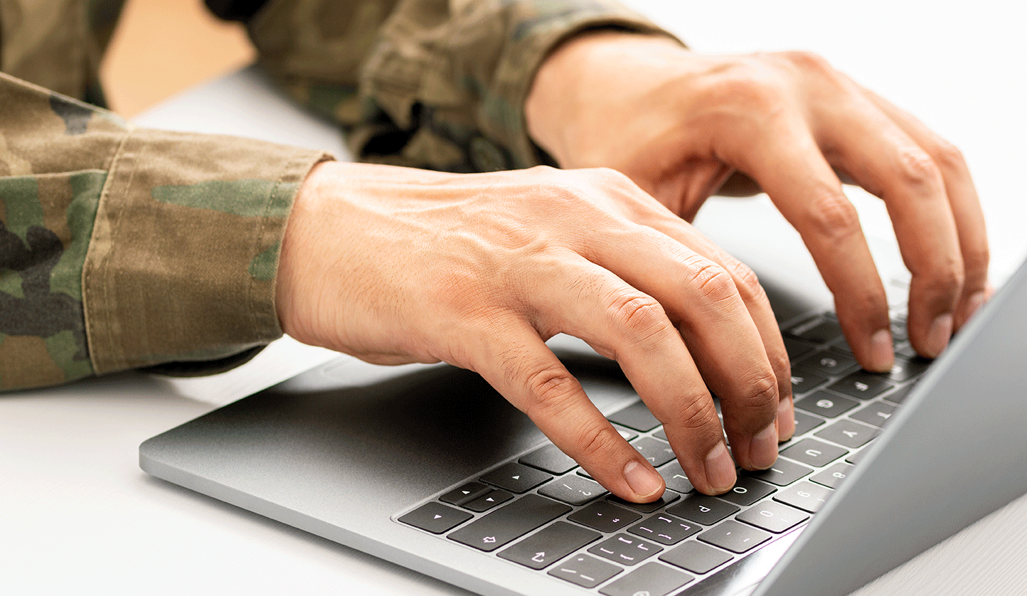 Veteran Using a Computer