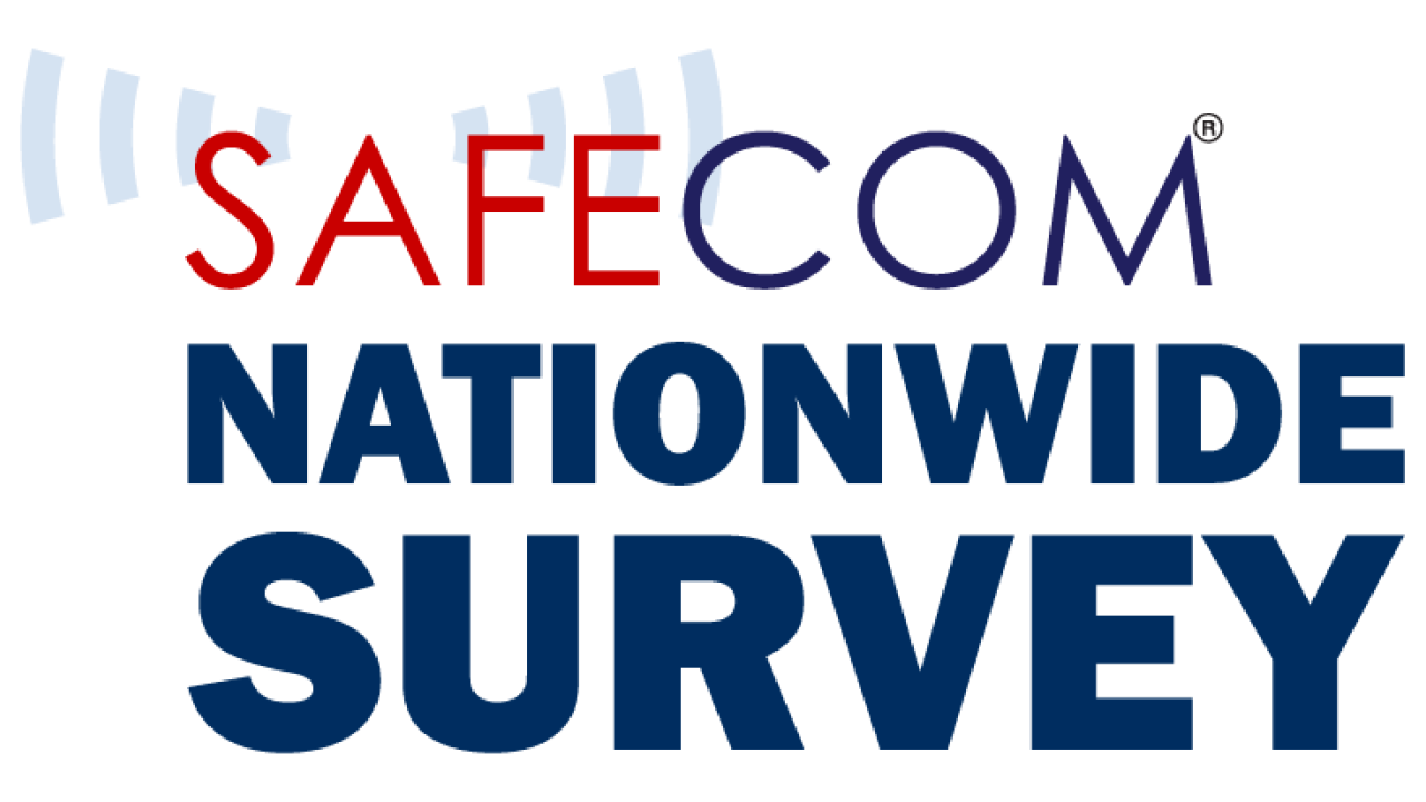 Logo of the SAFECOM Nationwide Survey is displayed.