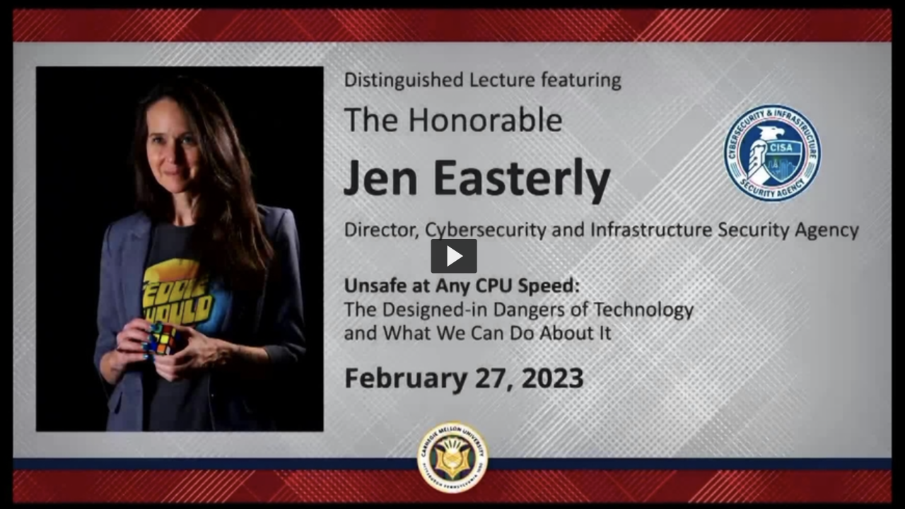 Director Easterly's video remarks at CMU