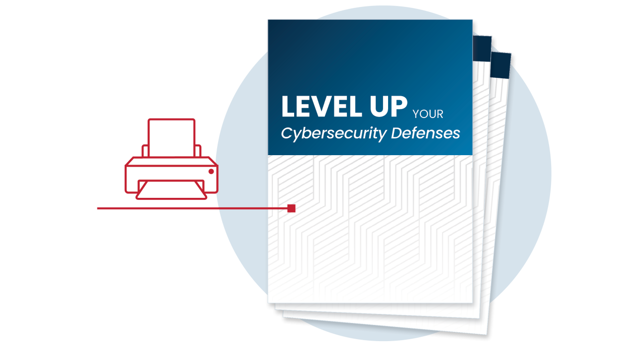 printer icon with level up fact sheet