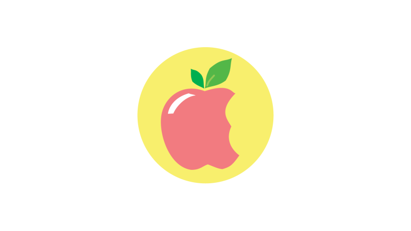 Icon with Apple