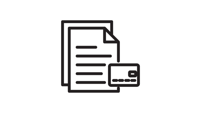 Credit card statements icon