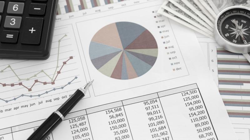 Image of cost analysis spreadsheets 