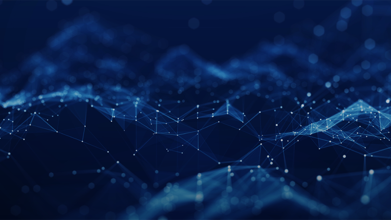 blue abstract cyber network background