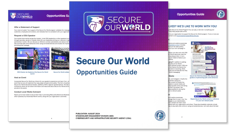 Secure Our World Opportunities Guide
