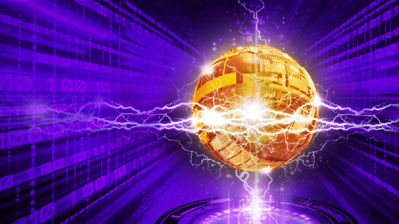 An illustration of cyber storm