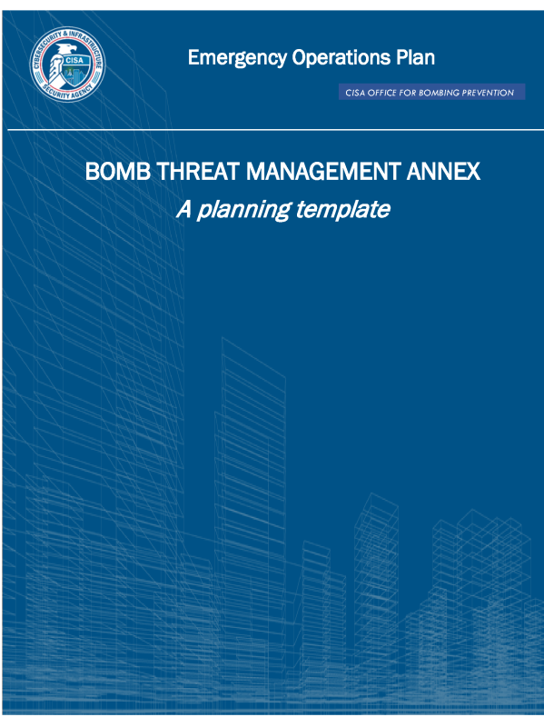 Cover of Bomb Threat Management Annex Template