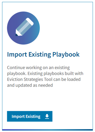 Importing Existing Playbook Button