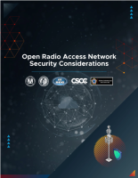 Cover page: ESF: Open Radio Access Network (Open RAN) security considerations