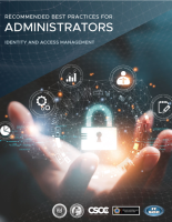 Cover page: ESF: Identity and Access Management Recommended Best Practices for Administrators