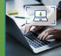 device shown with someone performing a software update