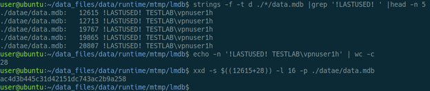 Figure 15: Parse Database Files to Disclose NTLM Hashes from LMDB Database Files