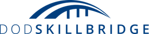 DOD Skillbridge program icon (blue image of a bridge over the text DOD Skillbridge)
