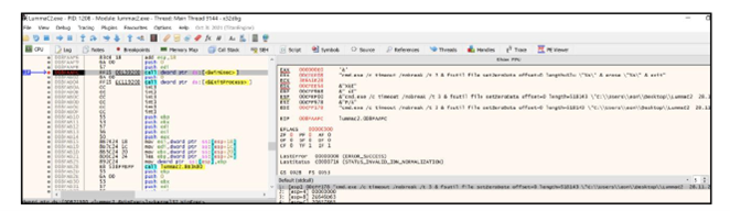 Figure 10. Decoded Command Line in Memory