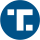 blue and white icon of Truth Social logo