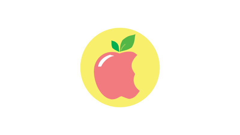 Icon with Apple