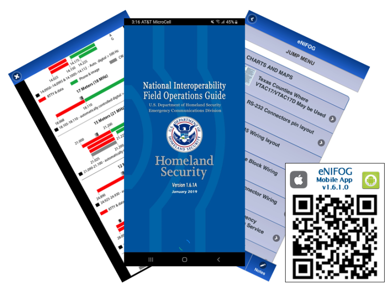 U.S. Department of Homeland Security National Interoperable Field Operations Guide and QR Code