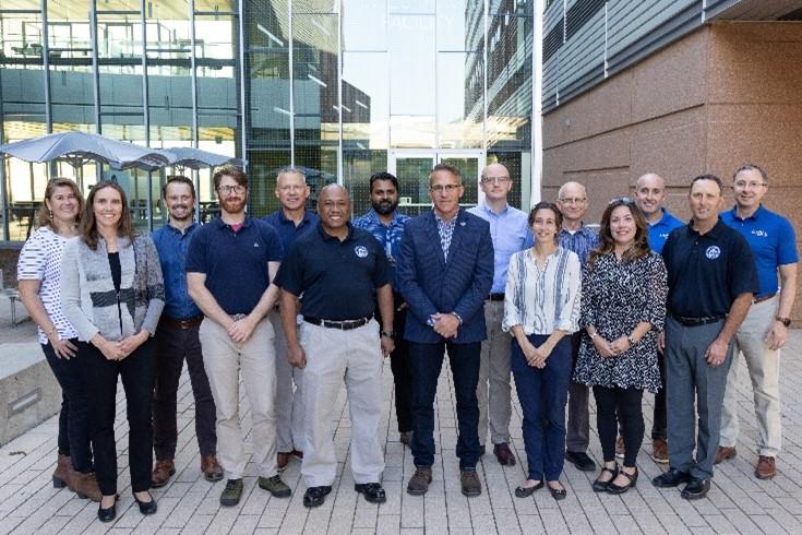 R8 Staff join NREL researchers at the lab’s campus in Golden, Colo.