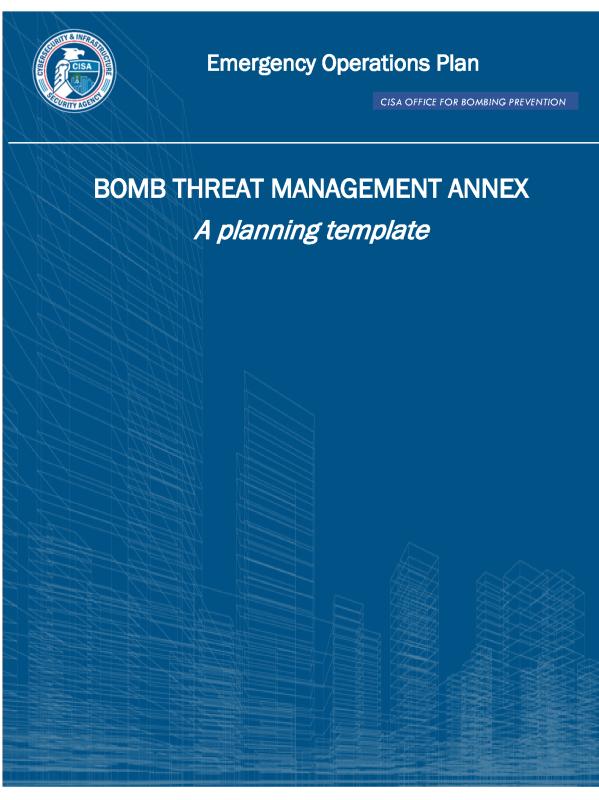 Cover of Bomb Threat Management Annex Template 